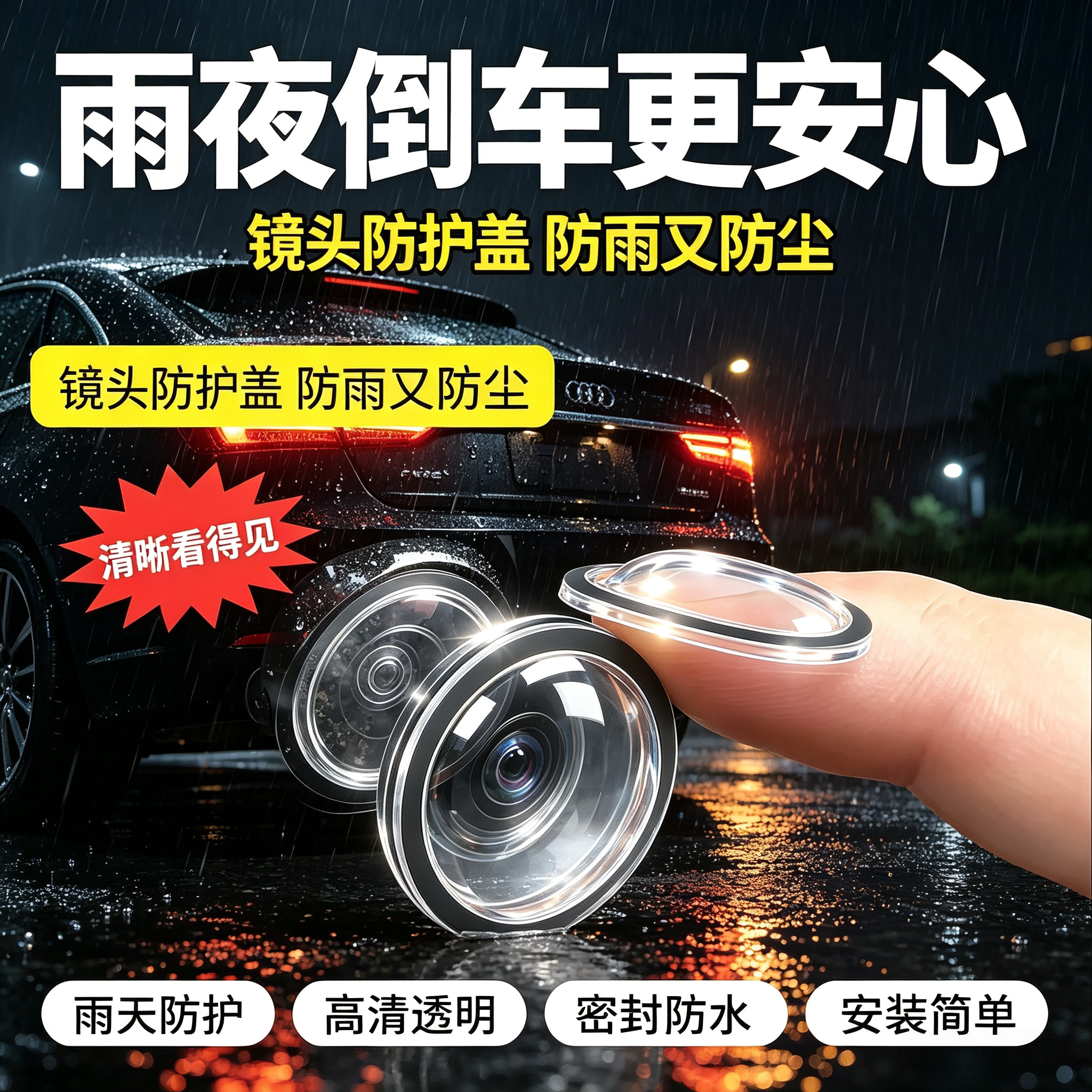 后视镜摄像头防撞防尘防雨保护罩