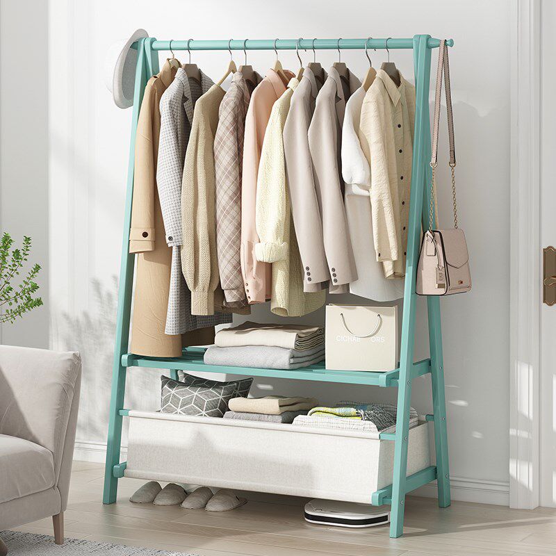 极速卧室晚上睡觉临时放衣服神器放隔夜脏衣服收纳次X净衣架落地