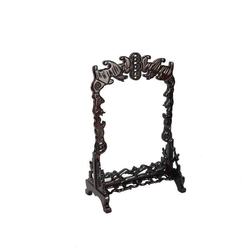 极速包邮红木竹制蝈蝈笼t架子展示架蛐蛐蟋蟀蚂蚱鸣虫笼子金属摆