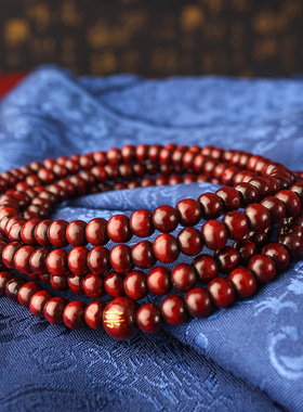极速桃木手链情侣念珠手串108颗男士H女士款木质多圈平安珠挂件首