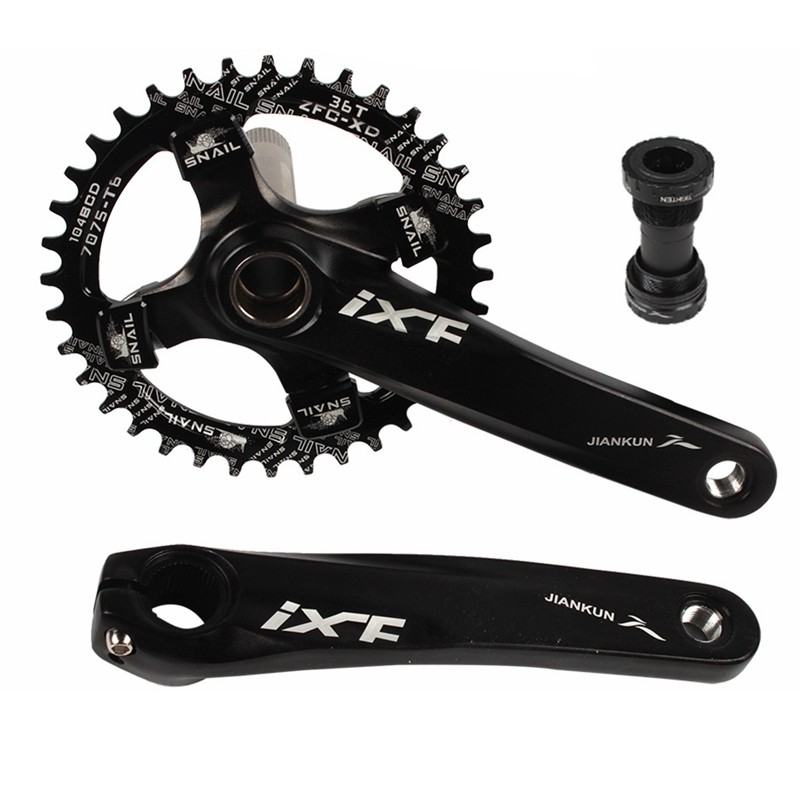 极速新品IXF 山地车中空一体牙盘 曲柄 改装单盘 9S 10速U 32TX 3