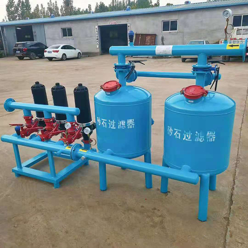 极速农业喷灌砂石过滤器全自动反冲洗滴灌灌溉大T棚井水叠片离心