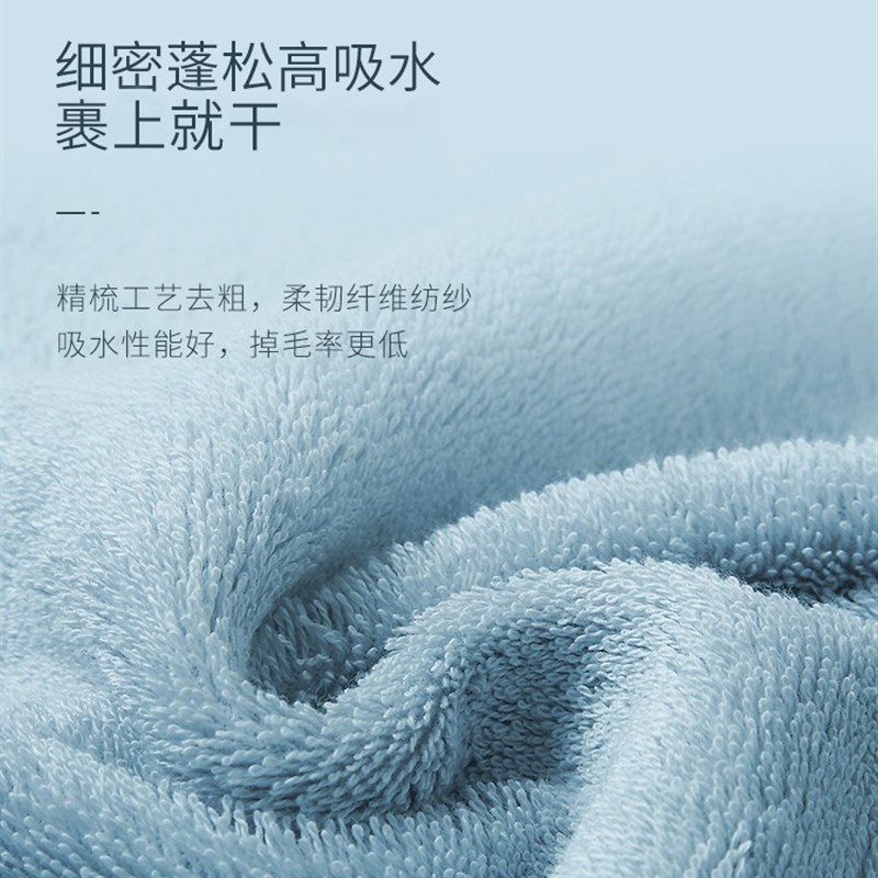 极速康尔馨2022新款长绒棉浴巾女家用吸水P速干男全棉酒店裹巾