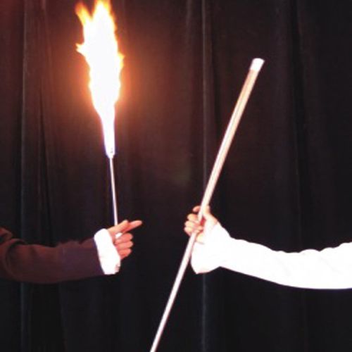 极速火把变弹棒五叉变棒年会才艺A表演伸缩棒近景舞台魔术道具晚