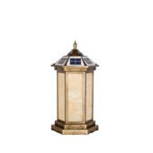 极速中山厂家中式 太阳q能壁灯铁艺柱头灯免布线庭院灯户外照明灯