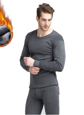 极速Winter Long Johns Men Therzmal Underwear Sets thin fleec