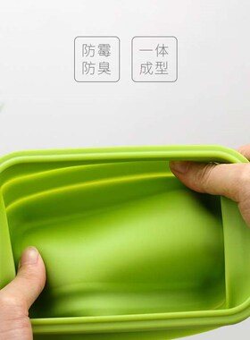 极速鸣顺287 便携o折叠碗硅胶饭盒旅行可折叠压缩碗耐高温野餐餐