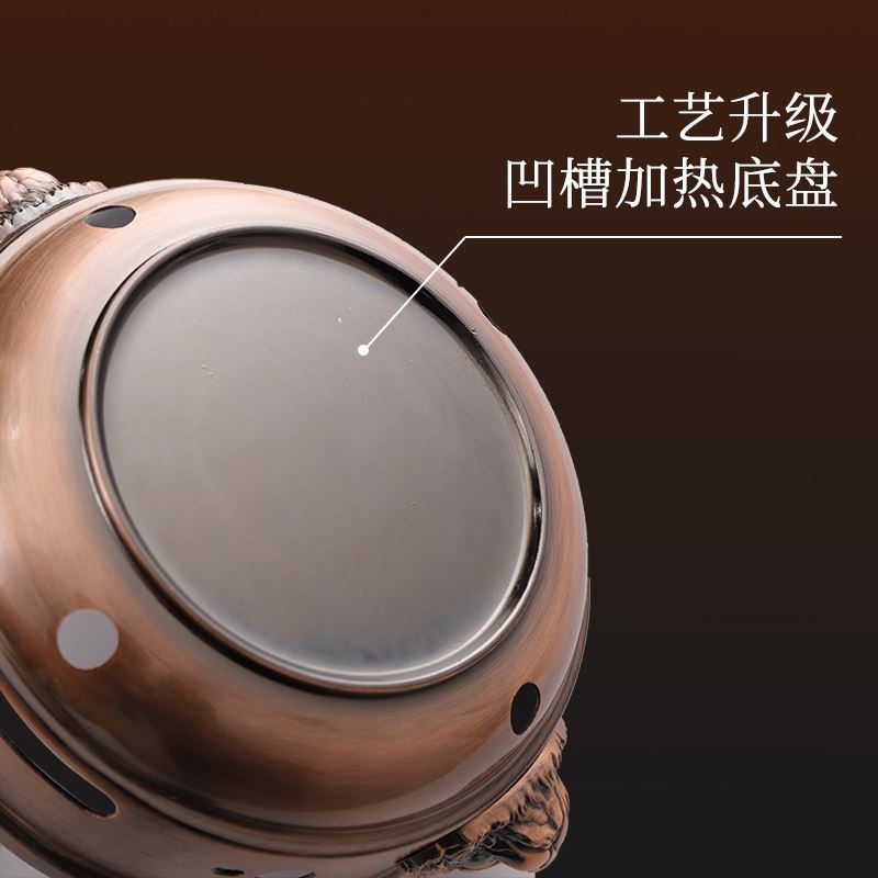 极速。烧烤保温盘碳烤炉不粘加热盘烧烤盘蜡烛烤肉保温.炉酒精烤