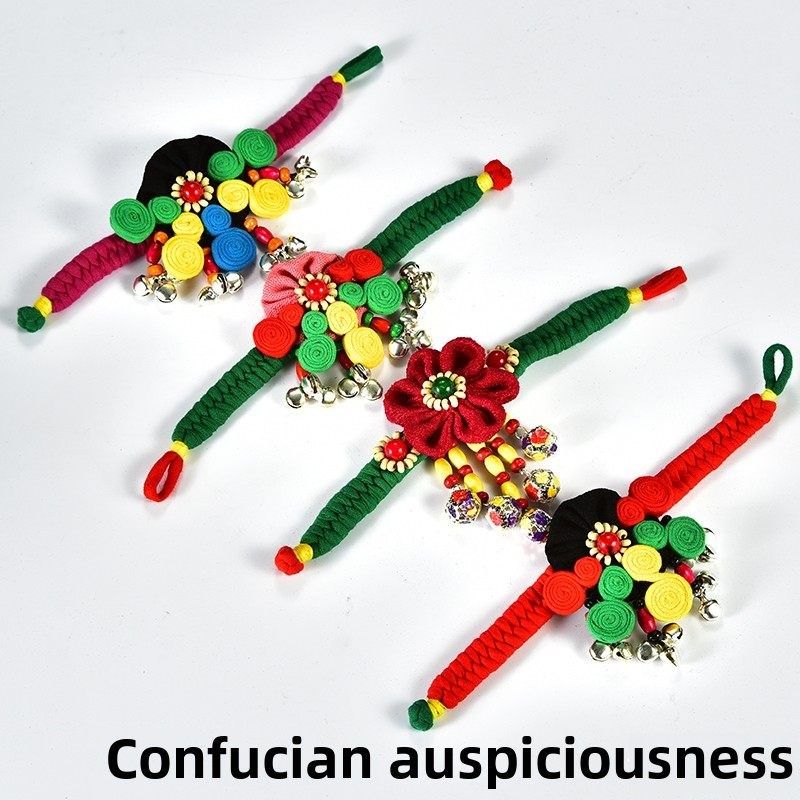 极速批 发招财猫铃铛手链女简约编织绳子民族风红绳学Z生儿童陶小,饰品/流行首饰/时尚饰品新,手链,淘宝优惠券,粉丝福利购,淘宝优惠卷