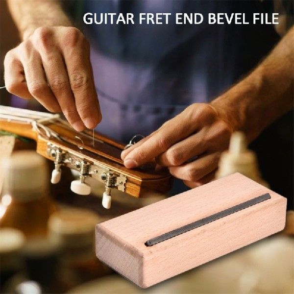 速发Guitar Fret End Bevel File Luthier Maple Wood 45 Degree