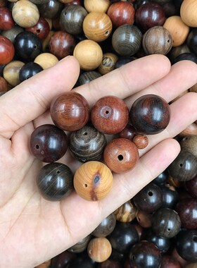 极速瑕疵问题f坏珠按斤处理特卖颈椎枕头枕芯檀木花梨紫檀废珠手