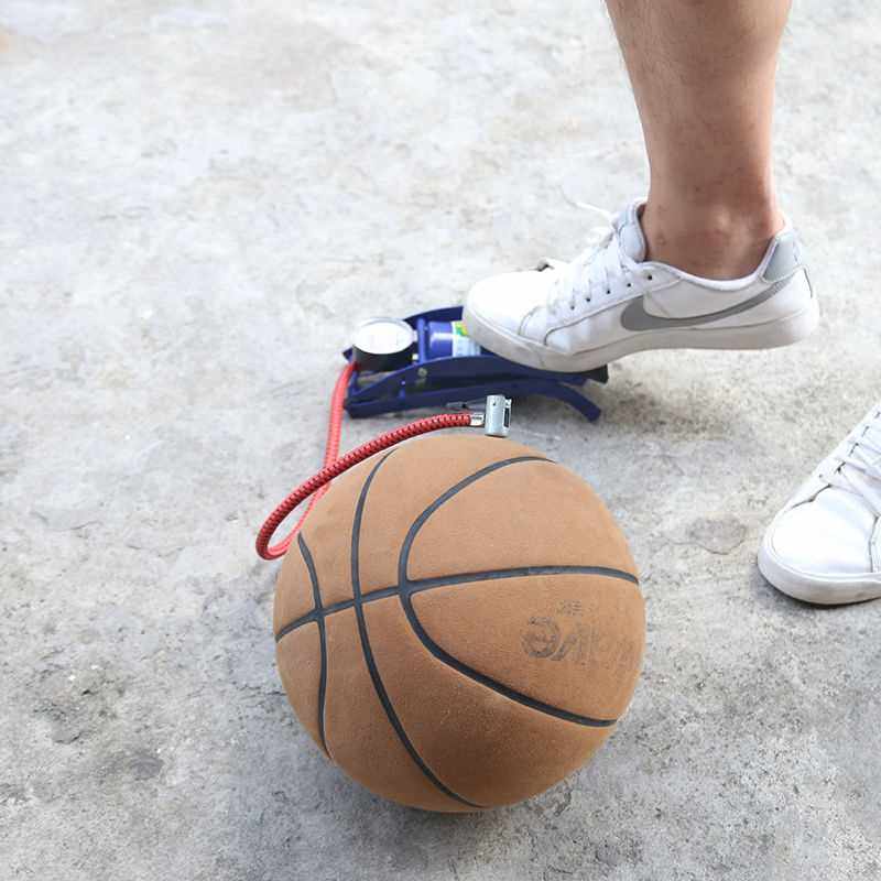 极速。迷你脚踏打气筒 可携式高压脚车踏打气泵 汽用车Y载汽车用