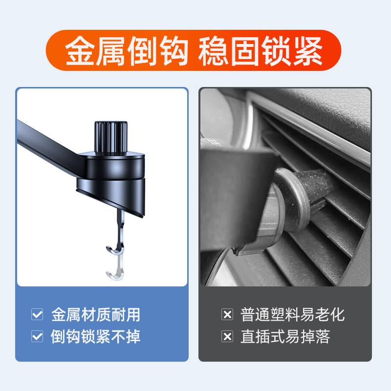 新品不挡出d风口车载支架2021新款手机固定架子导航汽车用新型稳