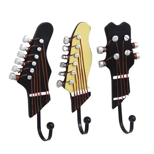 新品3Pcs Resin Guitar Wall HookA Novelty Wall Hanger Holder