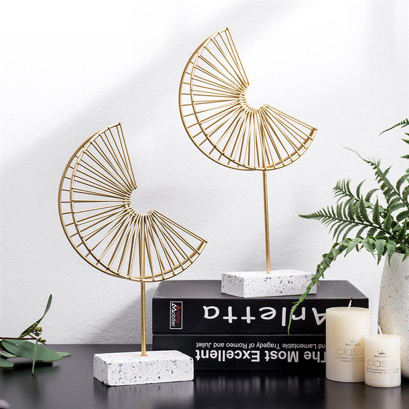 极速Nordic Metal Maple Leaf ModeBl Abstract Sculpture Home D