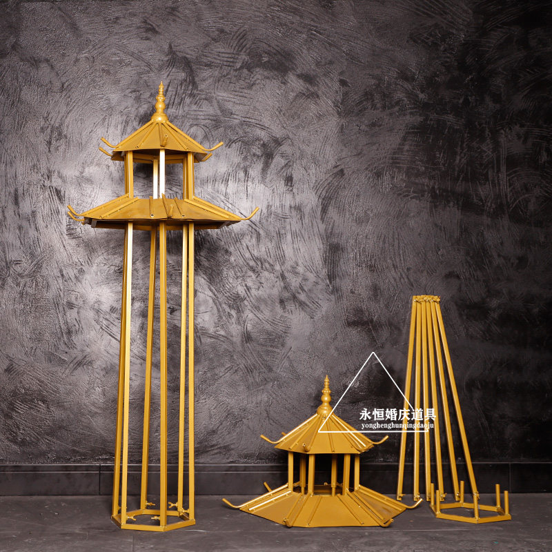 极速新款新中式路引双层六角凉亭小屋婚庆道具R婚礼屏风路引舞台,节庆用品/礼品,路引,淘宝优惠券,粉丝福利购,淘宝优惠卷