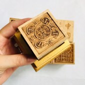 新品 道经师宝五路财神送底座 道家用品法器法印o道士印章六面印