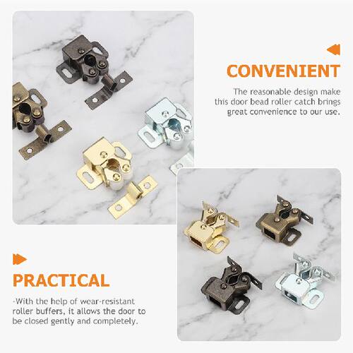 极速20 Pcs Cabinet Door Catchy Rv Cabinet Latches Double Rol