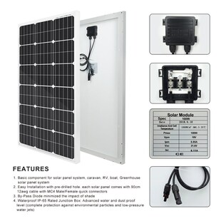 新品100W 200W 300W 400W 500W 600W 700W 800W 1KW SUolar Panel