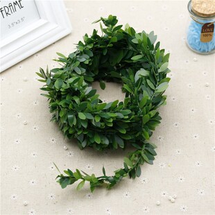 极速New 1 M Artificial Silk Wreath GreeJn Leaf Iron Wire Art