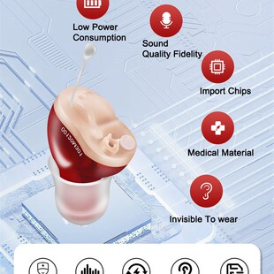 Hearing 极速Hearing Aid Wireless AdjusCtable Aids Invisible