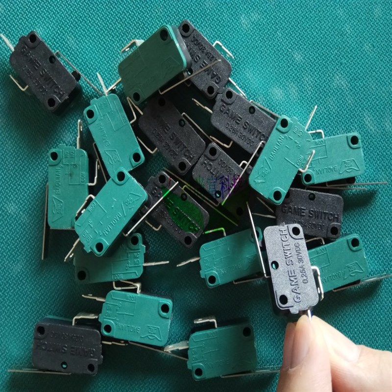 极速宝联微动开j关两足带片微动格斗机拳皇街机手柄摇杆微动游戏