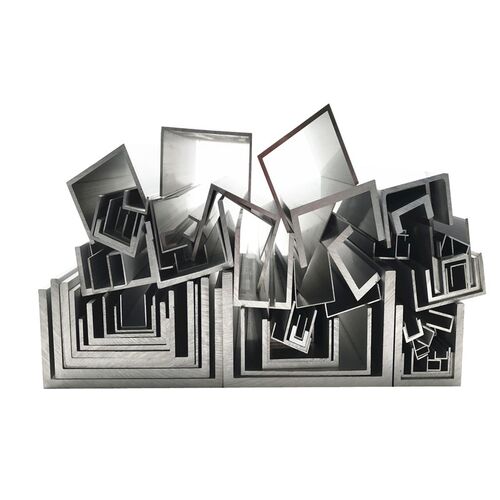 极速U型铝合金槽80x40x6mm氧化D铝合金槽加厚铝合金型材铝型材导