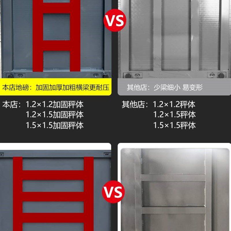 极速地磅秤称猪称牛工业小s地磅3T2吨电子秤带围栏5吨无线电子地