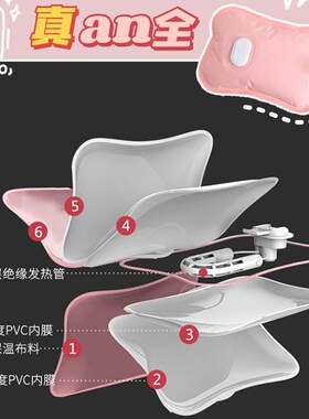 极速newHot Water Bottle Electric Charging HeatingU Rechargea