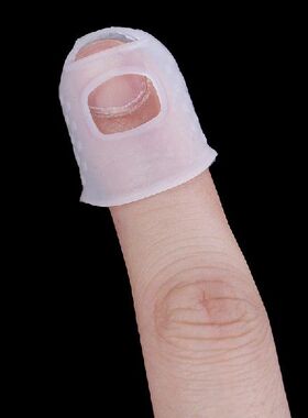 极速4Pcs/Set Silicone Fingver Guards Guitar Fingertip Protec