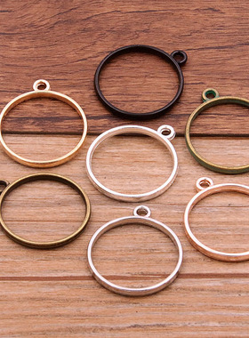 极速10Pcs 28*32mm 7 Color vAlloy Jewelry Accessories Circula