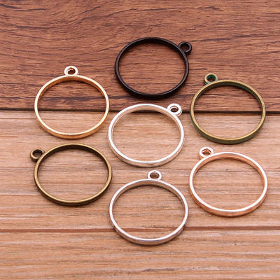 极速10Pcs 28*32mm 7 Color vAlloy Jewelry Accessories Circula