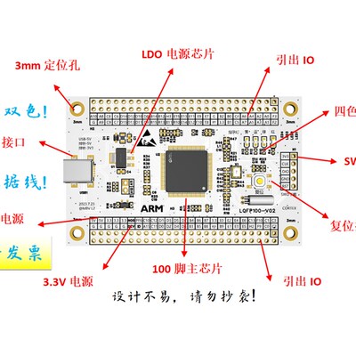 极速HC32F4gA0PITB开发板HC32F4A0PITB核心板HC32F4A0开发板HC32
