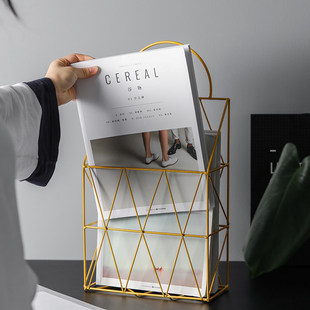 And 极速Nordic Newspaper Metal Iron Racks Style MagaziHne