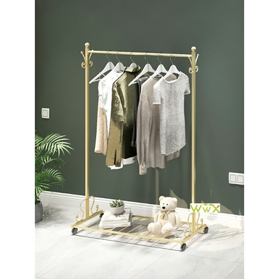 极速Clothing Raclk Floor Metal Hanger Living Room Coat Stand