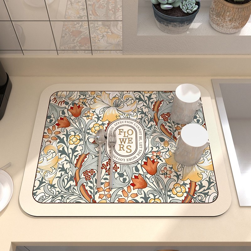 新品厨房台面垫吸水垫沥水垫硅藻泥洗H碗洗水池干燥垫杯子控水垫,居家布艺,厨房地垫,淘宝优惠券,粉丝福利购,淘宝优惠卷