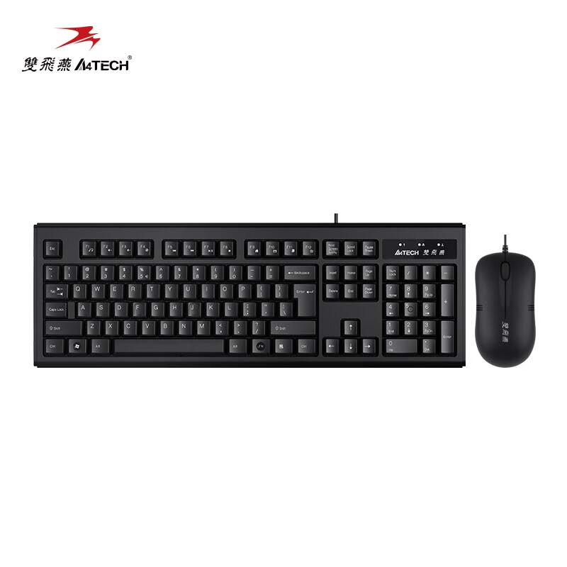 极速双飞燕(A4TECnH)WKM-1000键鼠套装有线办公台式电脑笔记本外