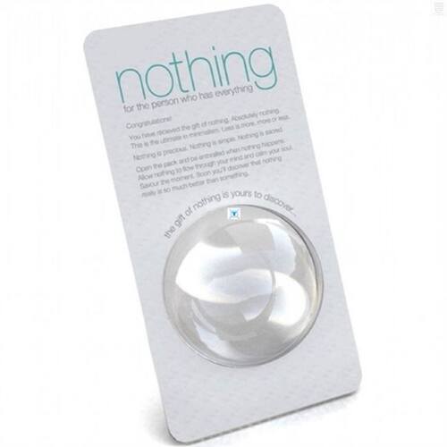 新品Gift of Nothing for the Person Who HaRs Everything