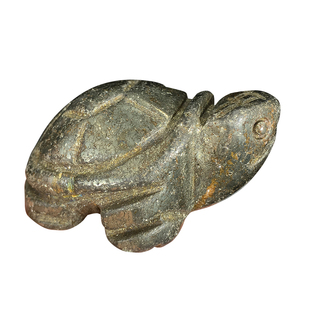 极速秘鲁天然黄铜矿乌龟摆件愚人C金铁矿原石长寿龟家居客厅装饰