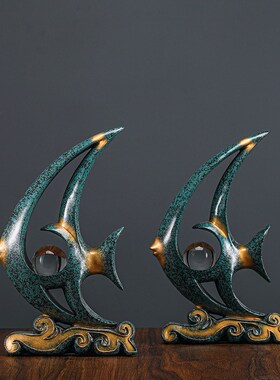 新品招财乘风破浪装饰摆件家居创意客厅电视办公桌摆设.欧式酒柜