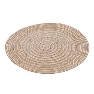 极速Round Weave Placemat Table Mats SimplLe Style Dining Nap