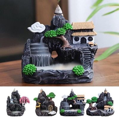 极速Waterfall Incense Holder Backflow Incense Burner XResin