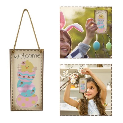 极速Cute Rabbit Easter Woovden Pendants Ornaments Happy East