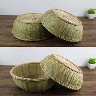 极速放饼用的筐编织装烧饼馍馍z家用盛包子馒头小吃盘收纳篮馒头