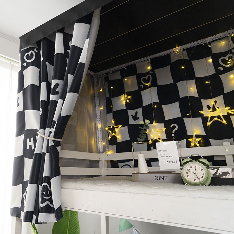 极速学生床帘宿i舍上铺加厚超强遮光男女生寝室下铺隐私窗帘遮挡