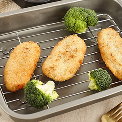 极速Baking Tray winth Removable Cooling Rack Set Baking Pan