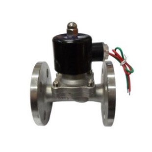 20BF AC220XV 不锈钢法兰电磁阀 气阀DN206分 DC24V 水阀 极速2W