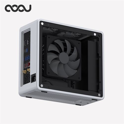 极速COOJ 麻雀MQ4核显全铝合金y一体成型itx机箱 台式HTPC桌面小