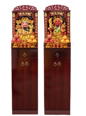 极速立柜财神爷家用摆件店铺公司办公室H客厅文财神像武财神像关