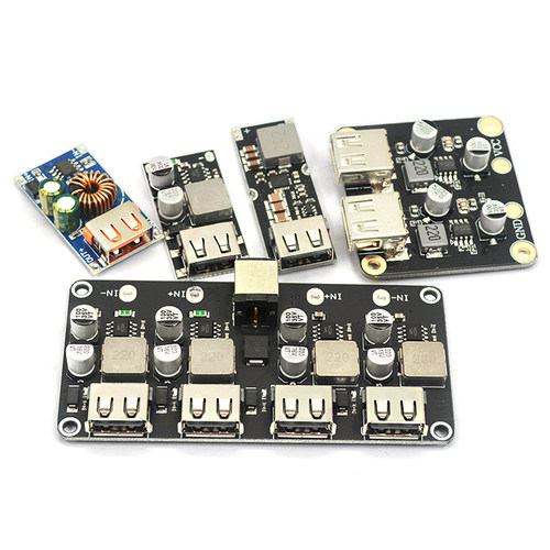极速DC-DC直流降压QC3.0快充USB充电模块车载USBO充电器6-32V12V2